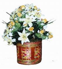 yapay karisik çiçek sepeti   Kırşehir online çiçek gönderme sipariş 
