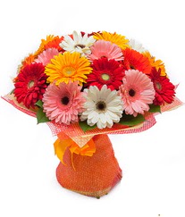 Renkli gerbera buketi  Kırşehir uluslararası çiçek gönderme 