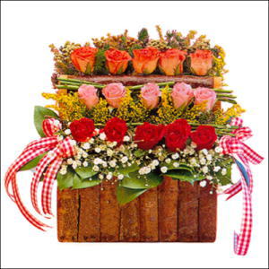 sandikta 3 kat güllerden   Kırşehir online çiçek gönderme sipariş 