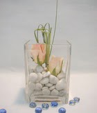2 adet gül camda taslarla   Kırşehir İnternetten çiçek siparişi 