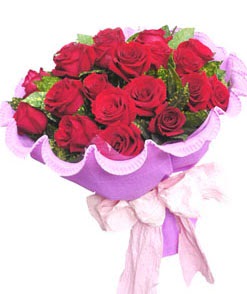 12 adet kırmızı gülden görsel buket  Kırşehir ucuz çiçek gönder 
