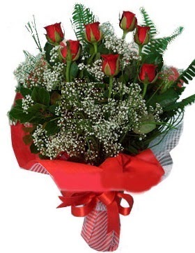 7 kırmızı gül buketi  Kırşehir hediye sevgilime hediye çiçek 